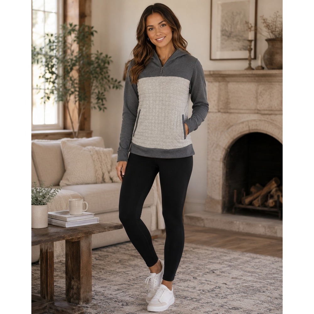 Columbia‎ Hoodie Women Small Gray Gorpcore Cabin Outdoorsy